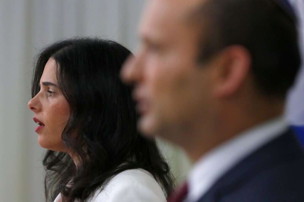 איילת שקד ונפתלי בנט. | AFP