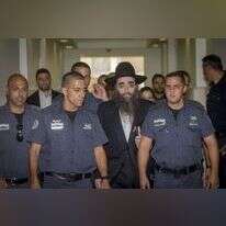 הרב יאשיהו פינטו בבית המשפט. | יונתן זינדל, פלאש 90