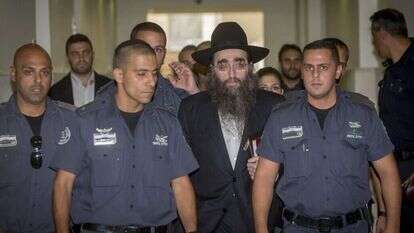 הרב יאשיהו פינטו בבית המשפט. | יונתן זינדל, פלאש 90