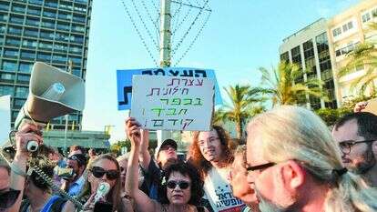 הפגנה נגד הדתה בכיכר רבין, 2019. | יוסי זליגר