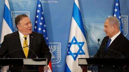 בנימין נתניהו ומייק פומפיאו. | AFP