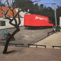 הישראליות אצלנו הייתה חסרת משמעות, סתמית. אולגה קונדידה, בראשית, שמן על קנבס, 2018