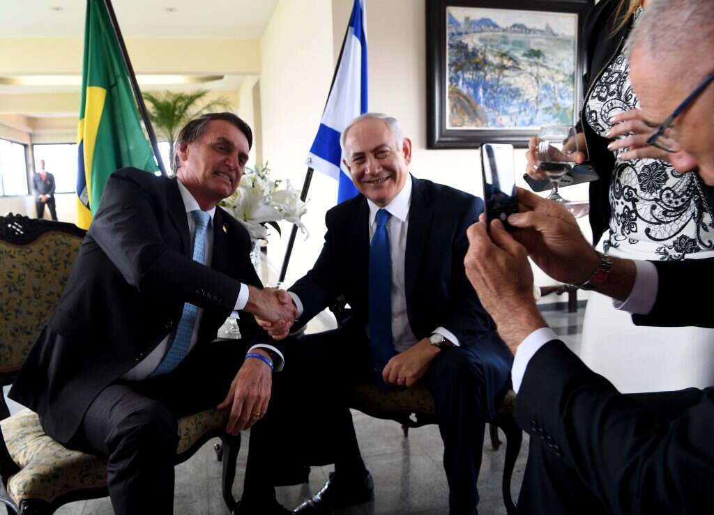 ז'איר בולסונארו ובנימין נתניהו. | אבי אוחיון, לע"מ ז'איר בולסונארו ובנימין נתניהו. | אבי אוחיון, לע"מ