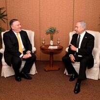 ראש הממשלה בנימין נתניהו עם מזכיר המדינה האמריקני מייק פומפאו בברזיל. | אבי אוחיון, לע''מ