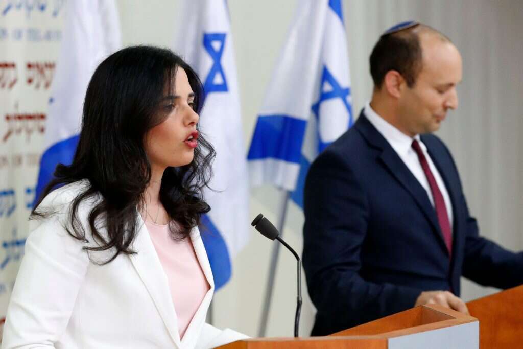בנט ושקד בהכרזה על מפלגתם החדשה. | AFP