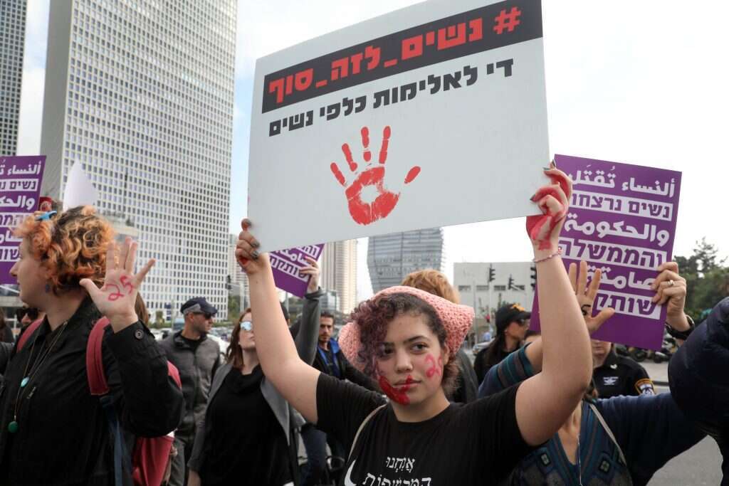 מחאה על אלימות נגד נשים. | גדעון מרקוביץ