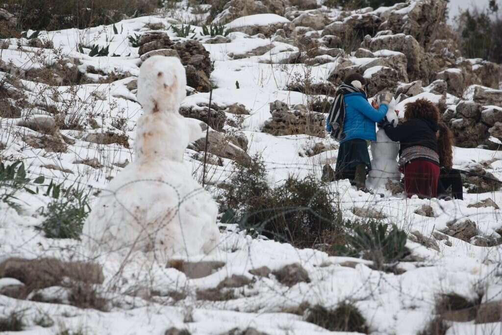 שלג בחרמון. | אנצ'ו ג'וש ג'יני