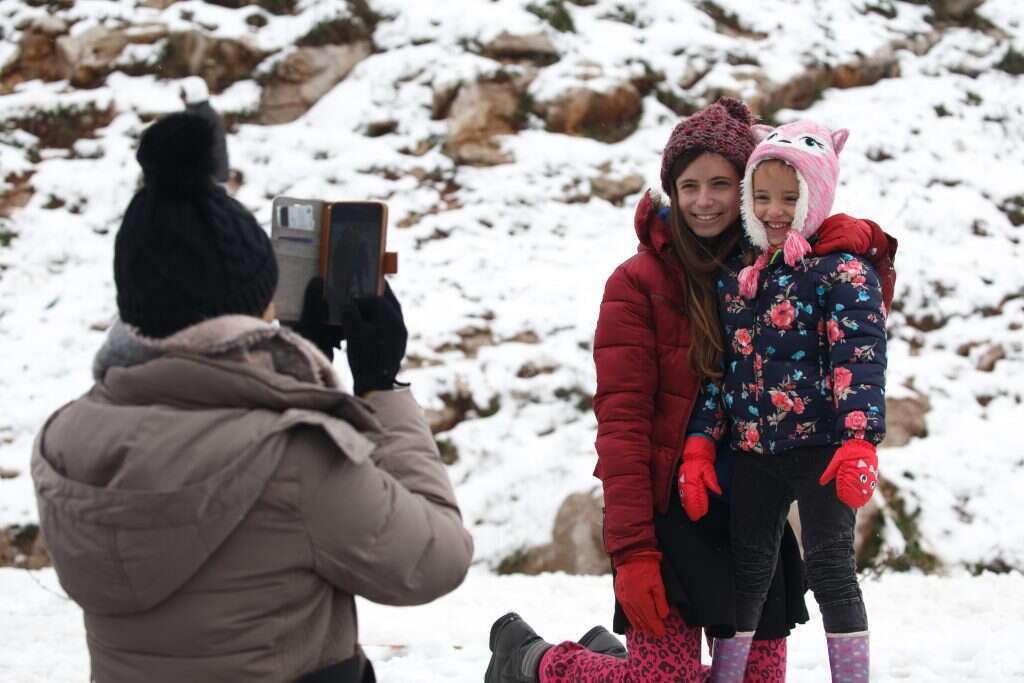 שלג בחרמון. | אנצ'ו ג'וש ג'יני