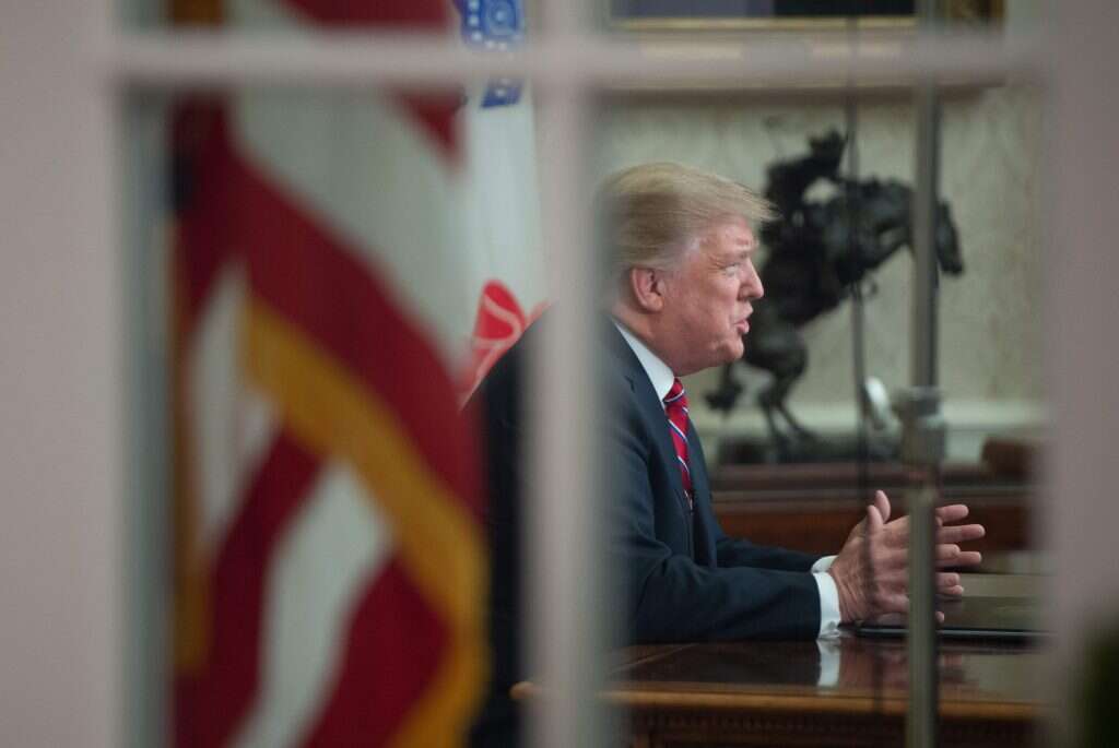 הנשיא טראמפ בחדר הסגלגל. | AFP