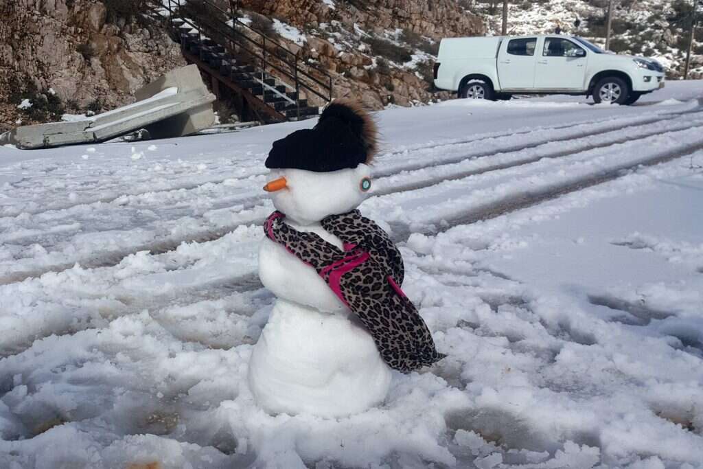 שלג בחרמון. | אנצ'ו ג'וש ג'יני