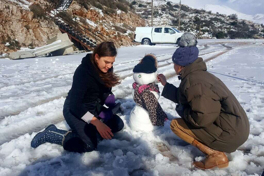 שלג בחרמון. | אנצ'ו ג'וש ג'יני