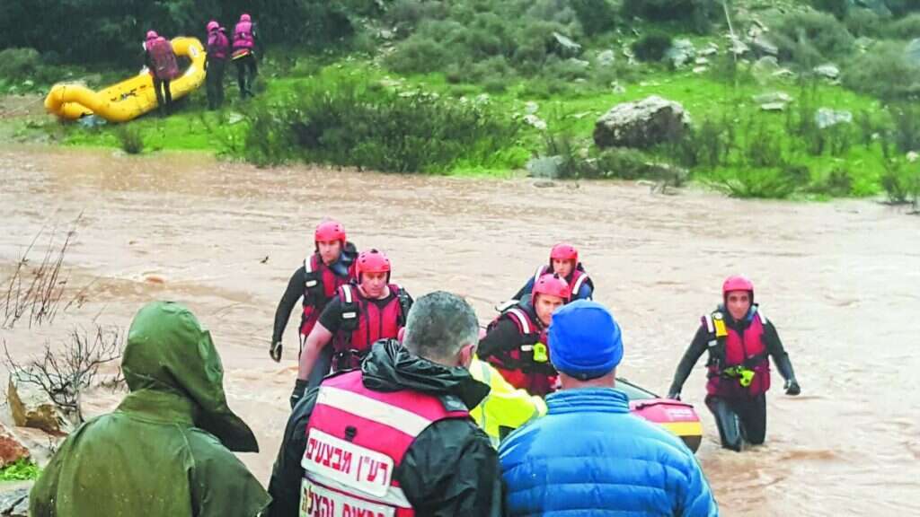 החילוץ בנחל חילזון. | דוברות כבאות והצלה מחוז צפון