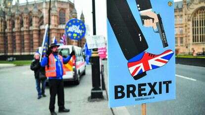 הפגנה נגד הברקזיט. | AFP