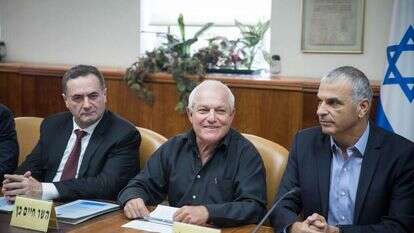 חיים כץ וישראל כ"ץ. | הדס פרוש/פלאש 90 חיים כץ וישראל כ"ץ. | הדס פרוש/פלאש 90