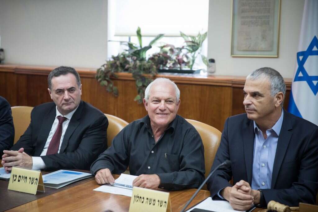 חיים כץ וישראל כ"ץ. | הדס פרוש/פלאש 90