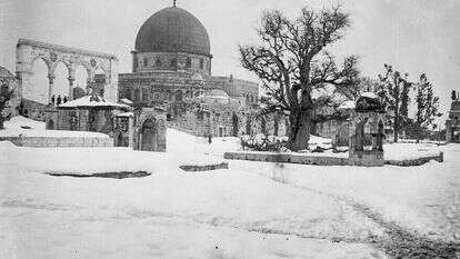 השלג העמוק ביותר שנמדד בירושלים ירד לפני 99 שנים, בחורף 1920, והונצח לדורות במצלמתו של איש המושבה האמריקנית אריק מטסון | ספריית הקונגרס האמריקני