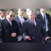 המלך עבדאללה ונשיא מצרים א-סיסי בירדן. | EPA