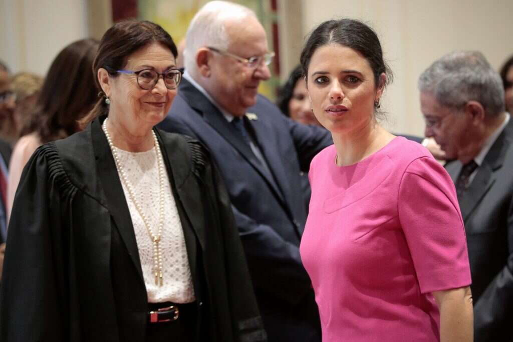 איילת שקד ואסתר חיות. | אורן בן חקון