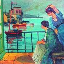 אבי שוורץ, ללא כותרת, שמן על מזוניט, 2016