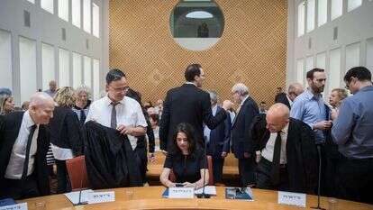 ראש לשכת עורכי הדין אפי נווה, שרת המשפטים איילת שקד ופרקליט המדינה שי ניצן. | הדס פרוש, פלאש90