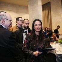 איילת שקד בסמינריון למשפט עברי. | נועם ריבקין פנטון