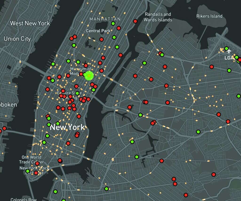 מפת תנועה בניו־יורק