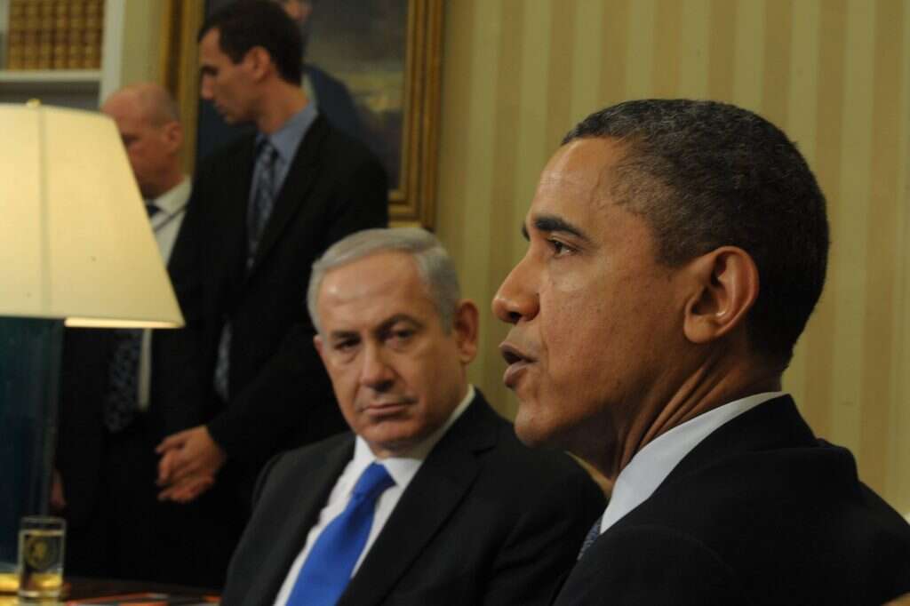 בנימין נתניהו וברק אובמה. | עמוס בן גרשום לע"מ