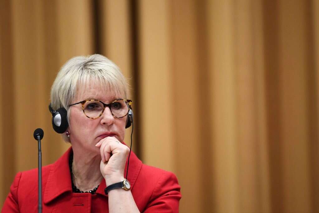 שרת החוץ השבדית מרגוט ולסטרום. | AFP שרת החוץ השבדית מרגוט ולסטרום. | AFP