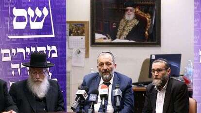 משה גפני, אריה דרעי ויעקב ליצמן. | דודי ועקנין