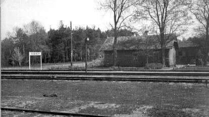 תחנת הרכבת ממחנה הריכוז וההשמדה סוביבור. | באדיבות יד ושם
