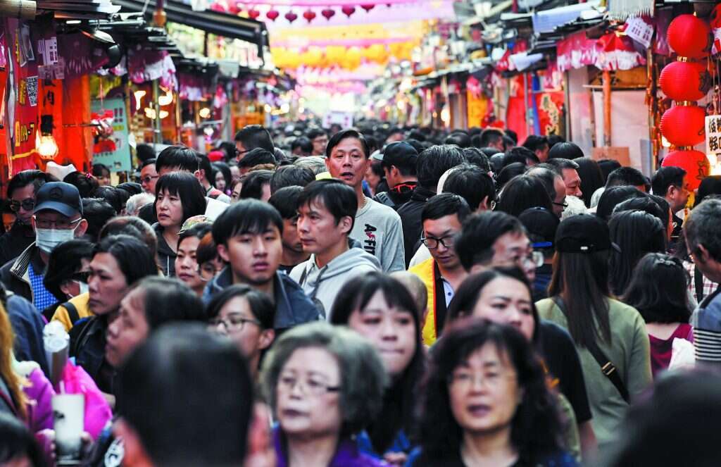 שוק בטאיפיי במהלך חג השנה הסינית החדשה. | AFP
