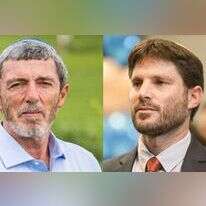 בצלאל סמוטריץ' והרב רפי פרץ. | מרים צחי, יונתן זינדל, פלאש 90