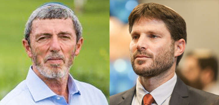 בצלאל סמוטריץ' והרב רפי פרץ. | מרים צחי, יונתן זינדל, פלאש 90