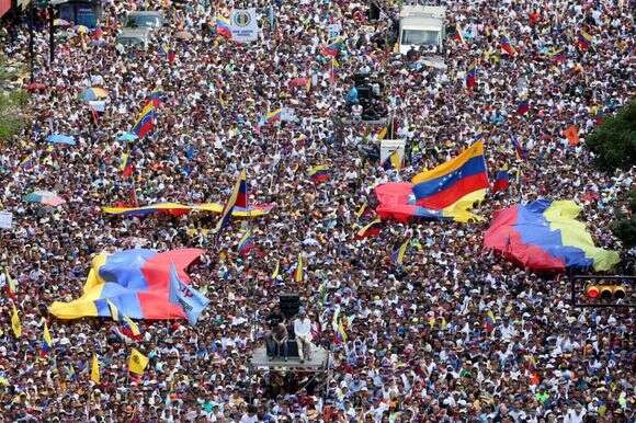 הפגנות המוניות נגד המשטר בוונצואלה, ארכיון. | גטי אימג'ס