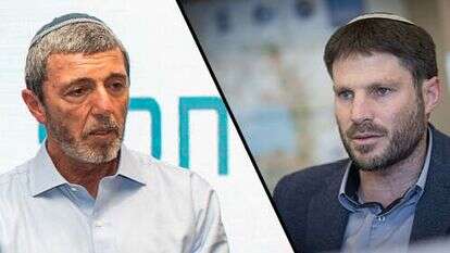 בצלאל סמוטריץ ורפי פרץ. | יונתן זינדל/פלאש 90, אבישג שאר יישוב