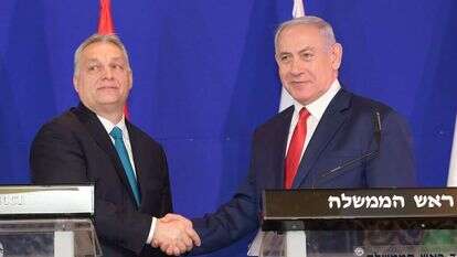 נתניהו עם ראש ממשלת הונגריה, ויקטור אורבן. | עמוס בן גרשום - לע"מ