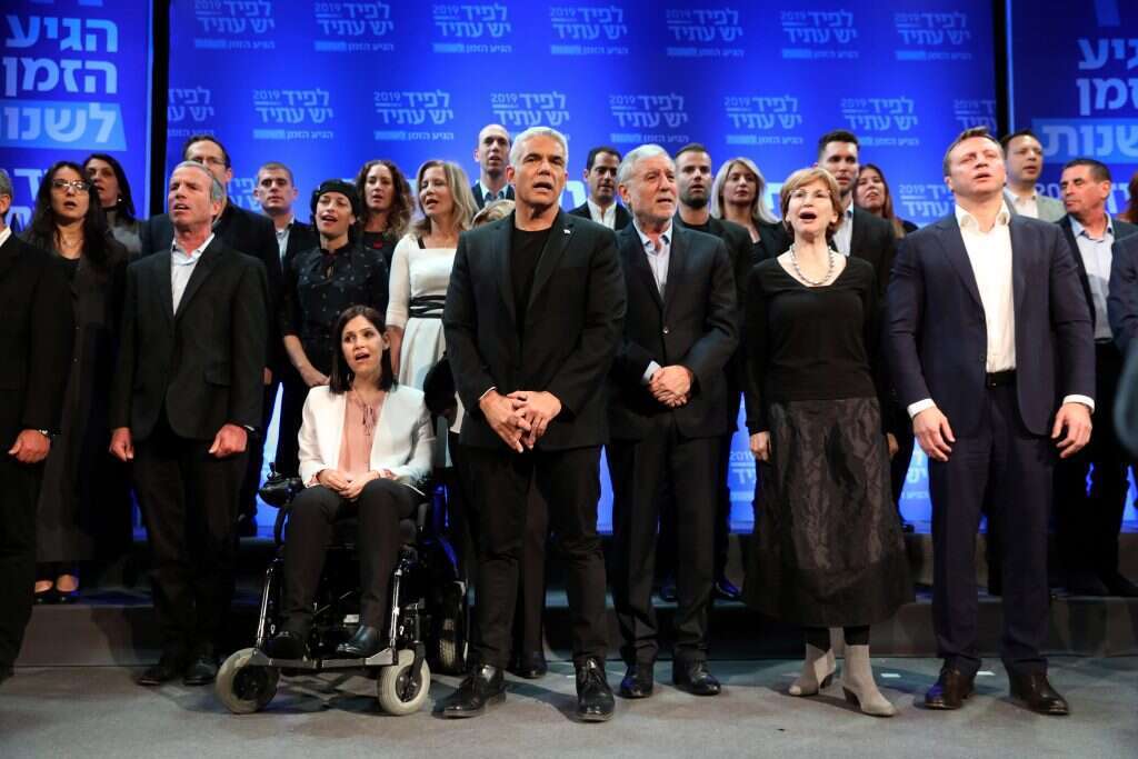 מפלגת יש עתיד משיקה את רשימתה לכנסת ה- 21. | EPA