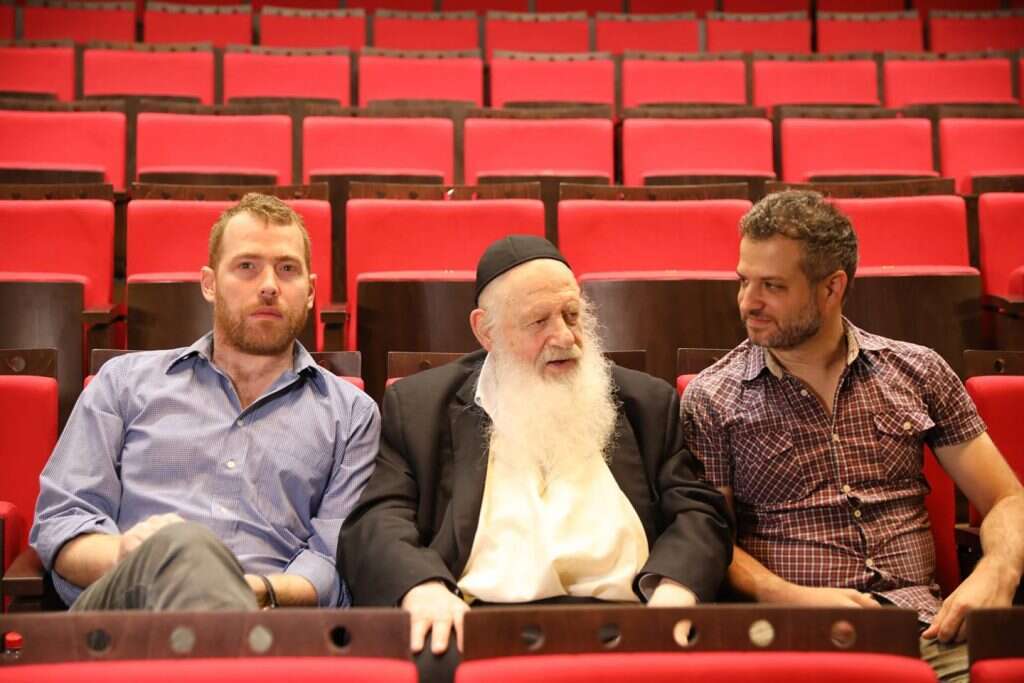 זוהר עם רוזנברג וסגלוביץ' בהקרנת הסרט. | רפי דלויה