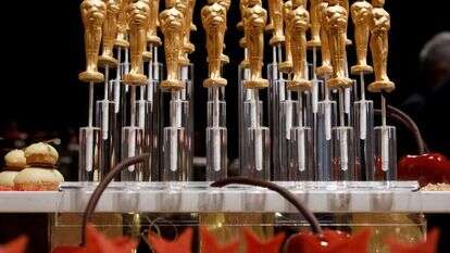 שוקולדים על מקל שעוצבו לכבוד טקס האוסקר. | EPA