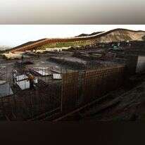 בניית החומה בין ארה"ב למקסיקו. | גטי אימג'ס