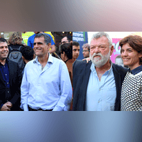 מימין לשמאל: זנדברג, גילאון, רז ואופנהיימר. | אבישג שאר־ישוב מימין לשמאל: זנדברג, גילאון, רז ואופנהיימר. | אבישג שאר־ישוב