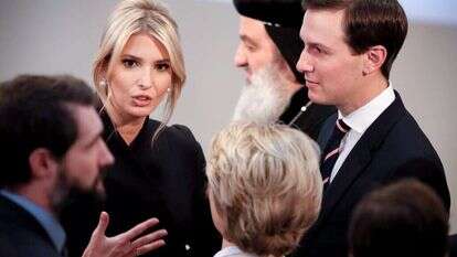 ג'ארד קושנר ואיוונקה טראמפ בוועידת מינכן. | EPA