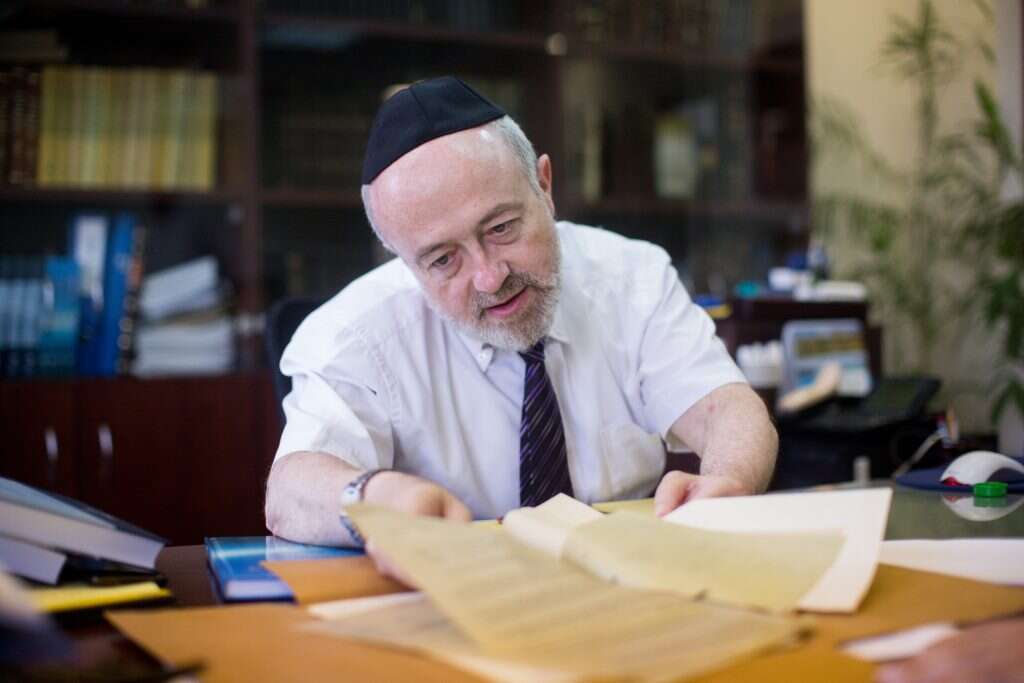 היועץ המשפטי של בתי הדין הרב שמעון יעקבי. | יונתן זינדל - פלאש 90