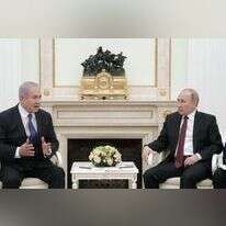 נתניהו ופוטין בפגישתם במוסקבה. | EPA