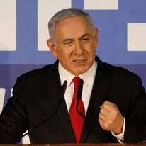 נתניהו נואם בתגובה לפרסום ההחלטות. | AFP