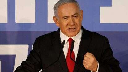 נתניהו נואם בתגובה לפרסום ההחלטות. | AFP
