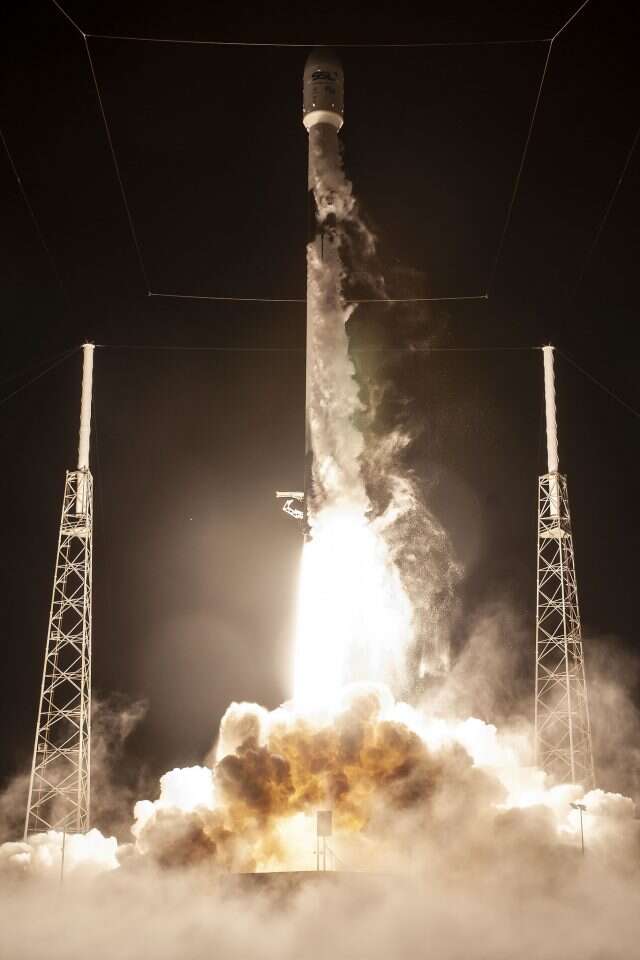 רגע השיגור של "בראשית". | SpaceIL