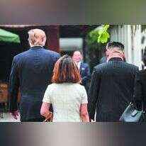 קים וטראמפ בהאנוי. | AFP