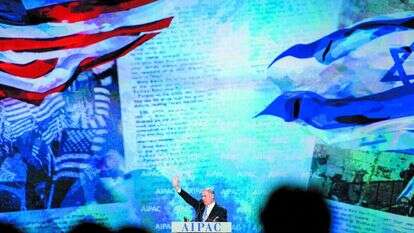 נתניהו בוועידת איפא"ק. | EPA