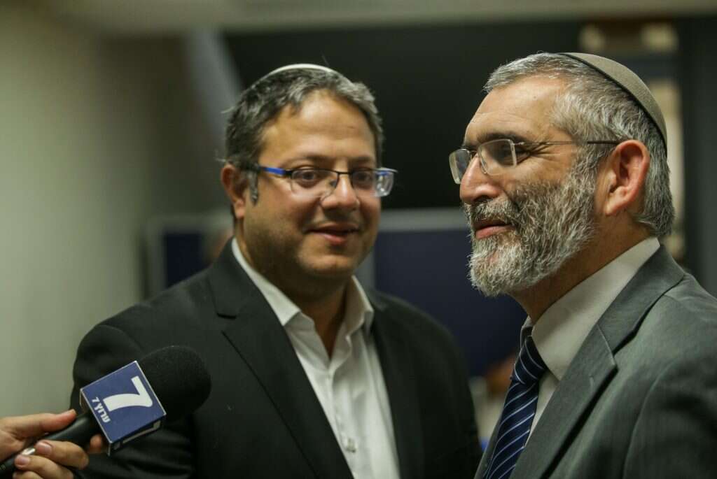 מיכאל בן־ארי ואיתמר בן־גביר. | אורן בן חקון